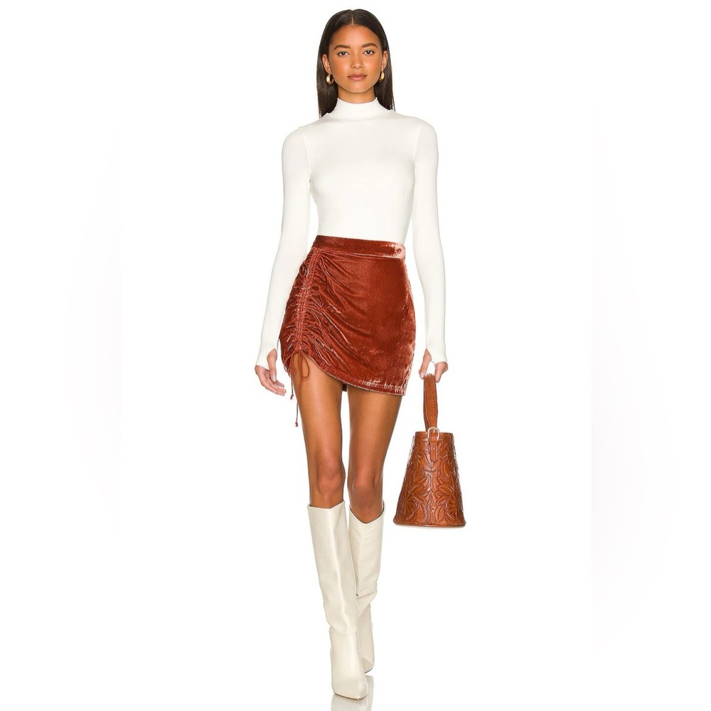 Free People Size 2 Rust Mini Skirt